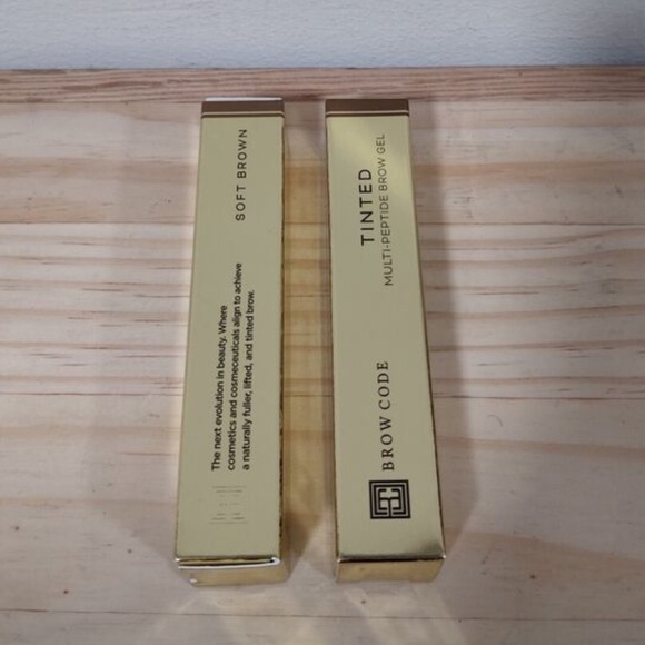 BROW CODE SOFT BROWN Tinted Multi Peptide Brow Gel  x2 - Picture 1 of 5